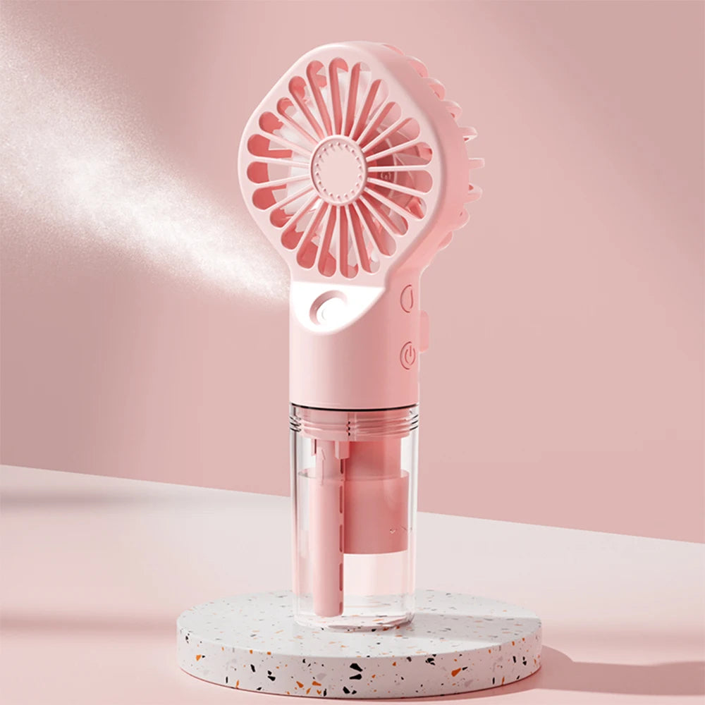 Portable Humidifier Fan Handheld Mist Fan Portable